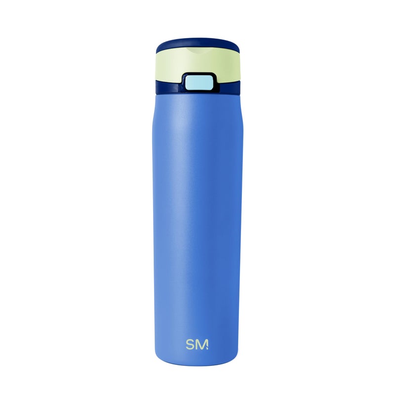 Simple Modern Mesa Loop Water Bottle with Straw | 24oz Cup Holder Friendly Insulated Stainless Steel Bottles for Travel, Sports and School | Neptune - Image 1