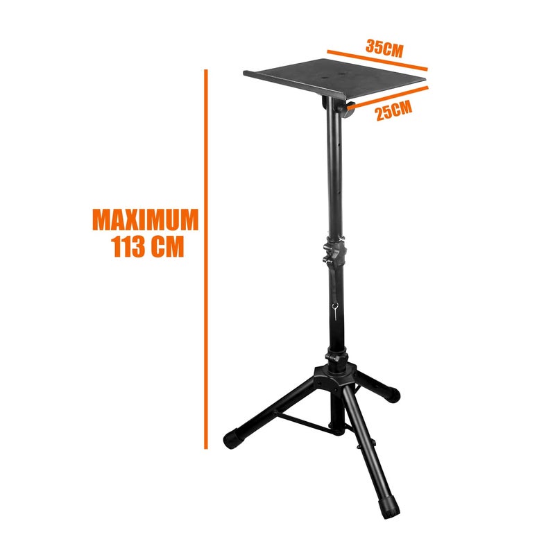 Softline Pro Heavy Duty Multipurpose Adjustable Portable Tripod Stand for Workstation Music DJ Projector Mixer Projector Laptop Stand Professional & Height Adjustable (SP-PS003) - Image 4