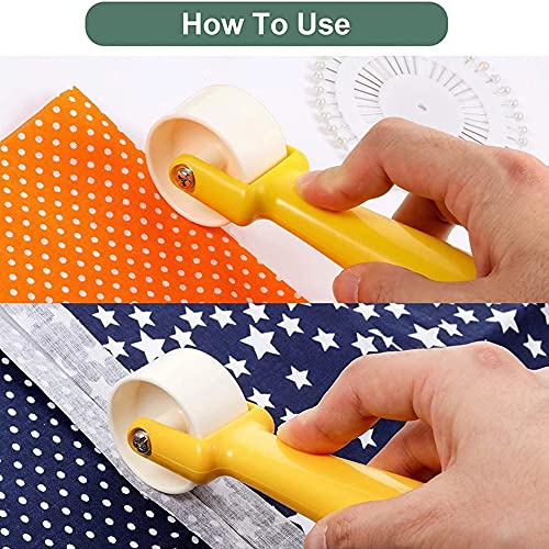 vingol 1 Piece Quilting Seam Roller Sewing Seam Roller Wallpaper Roller with Easy to Grip Handle for Quilting Sewing (#3) - Image 4