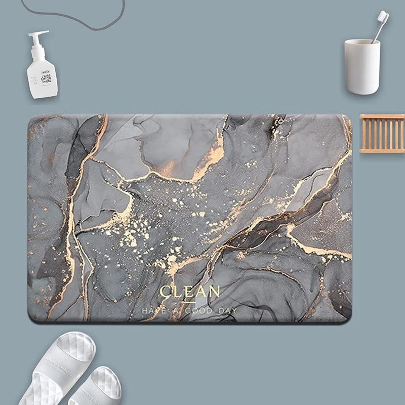 Mantavya Bathroom Mat WaterAbsorbing Bath Mat QuickDrying Mat NonSlip Mat Household Carpet Mat Super Water Absorbent Floor Mat AntiSlip Doormat Carpet - Image 4