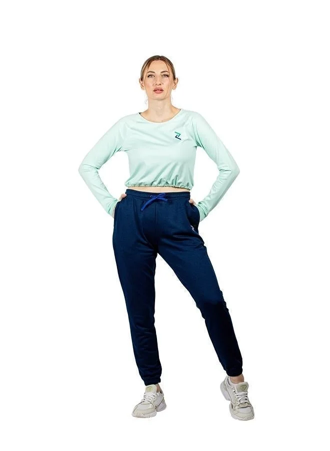 ZAECY Women's Full Sleeve Crop Top