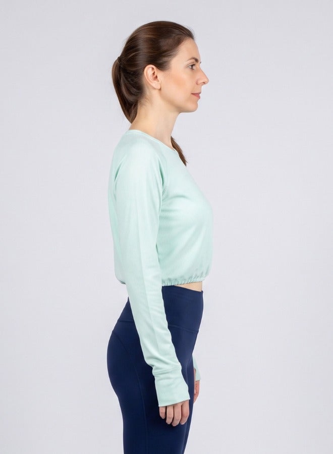 ZAECY Women's Full Sleeve Crop Top - Image 3