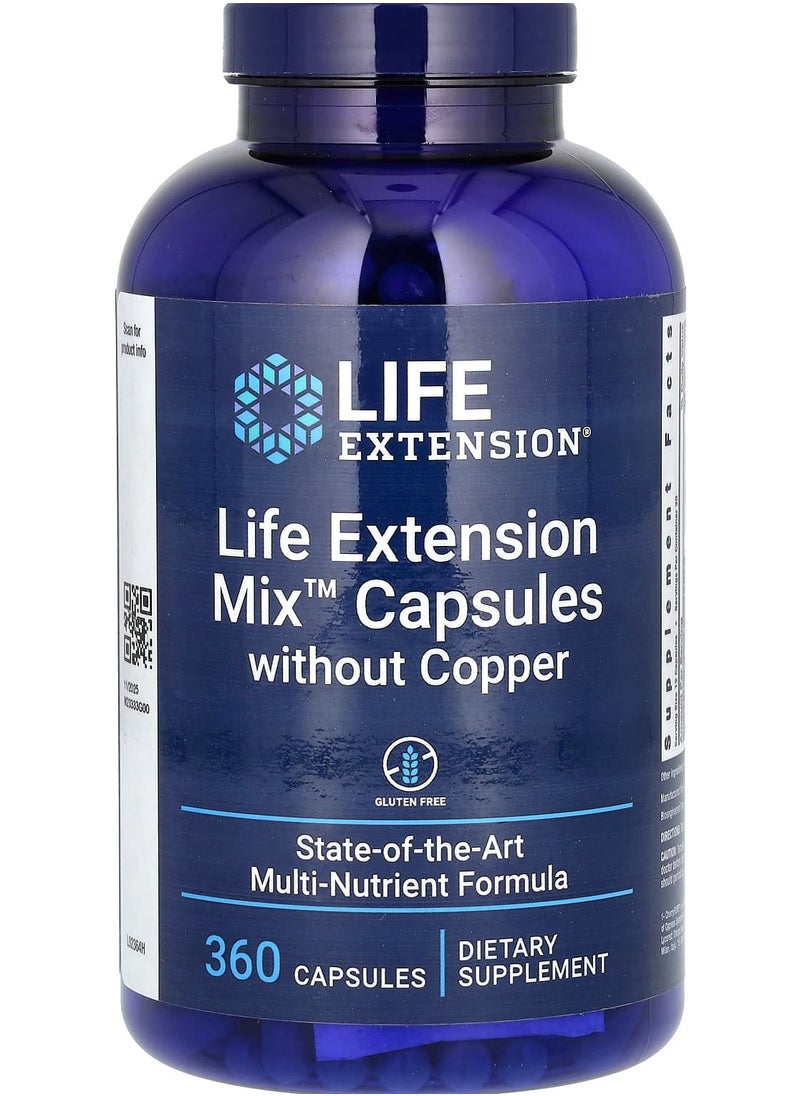 Life Extension - Mix Capsules without Copper, 360 Capsules - Image 1