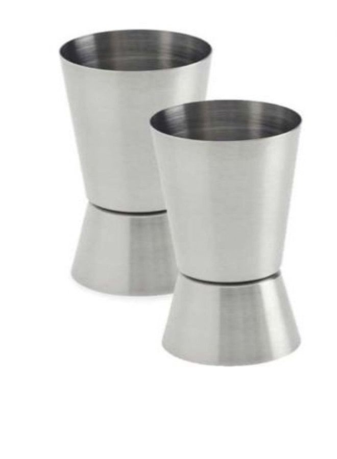 Master Royal Back&Cook Tools Stainless Steel Jigger Shots Peg Measurer Set of 2-30ml(1 Oz) & 60ml(2 Oz) - Image 1
