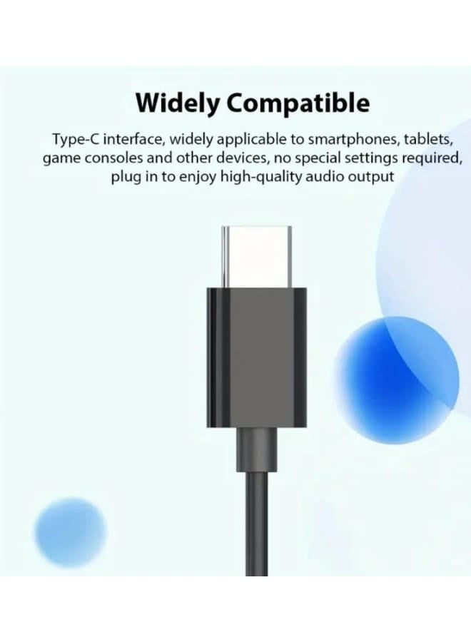 Soloffer Type-C In-Ear Earphones with Mic – USB-C Wired Headphones with Button Control, Stereo Sound & Deep Bass, Compatible with iPhone 16/16 Pro/16 Pro Max, Samsung S25/S24/S23/S22 Ultra, Redmi Note & More - Image 4