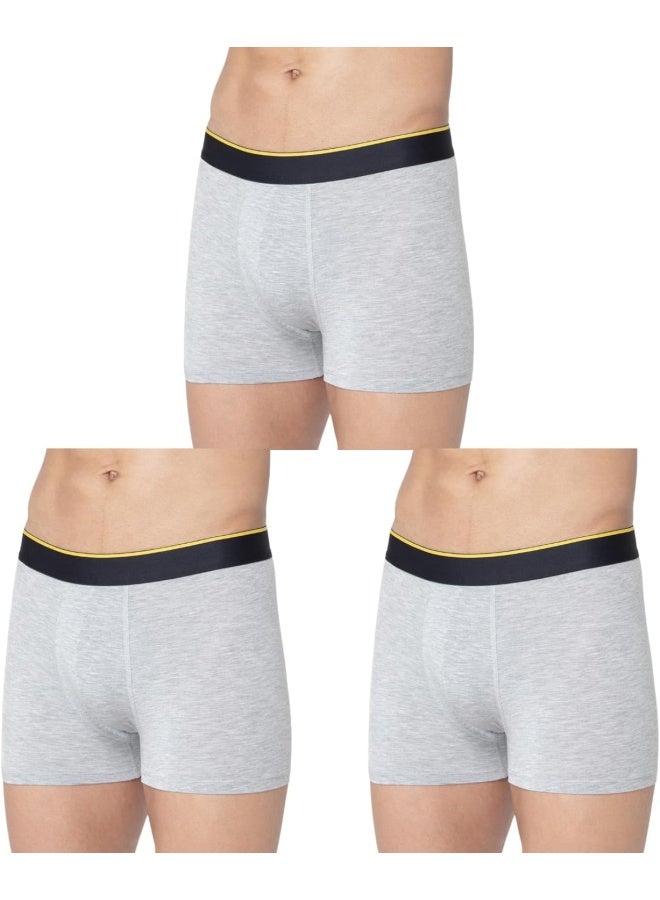 Bummer Bummer Men's Solid Micro Modal Trunks Underwear | Ultra Soft & Breathable | Combo Pack of 3  - Image 1