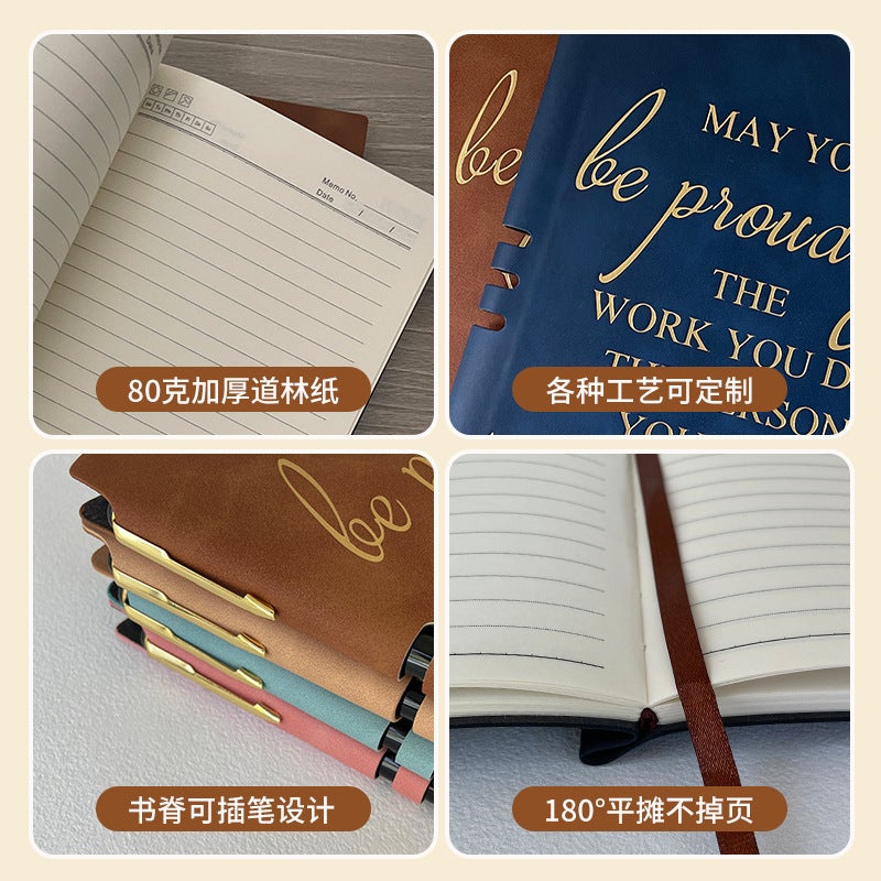 Incentive Notebook Can Be Inserted Into The Pen Leather Surface, Temu Gift, Hand Ledger, Notepad, Ready For Rechargeable Version - Image 4