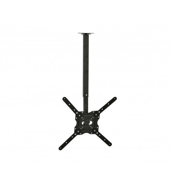 Vontech VT-13955 Ceiling TV Mount, 39 To 55 Inch LCD And LED Compatible, 360 Degree Rotation, 25 Degree Tilt, VESA 150 x 150 200 x 100 200 x 200, 25 kg Load (Black) - Image 1