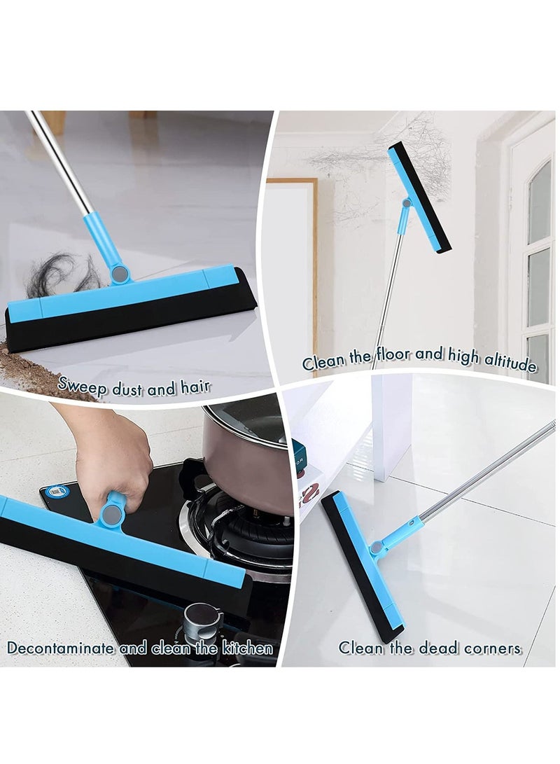 Excefore 3 Parts Floor Squeegee Scrubber Heavy Duty Professional Foam Water Wiper Scraper with Adjustable Knuckle Joint Window Squeegee Cleaner - Image 5