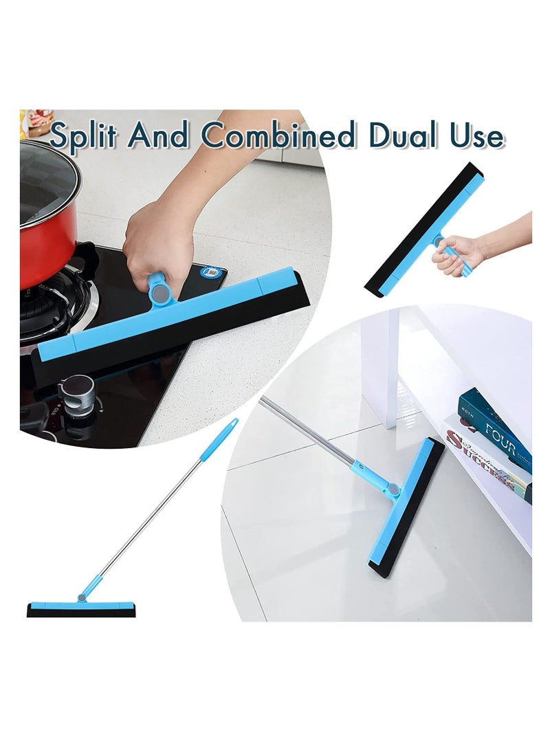 Excefore 3 Parts Floor Squeegee Scrubber Heavy Duty Professional Foam Water Wiper Scraper with Adjustable Knuckle Joint Window Squeegee Cleaner - Image 4