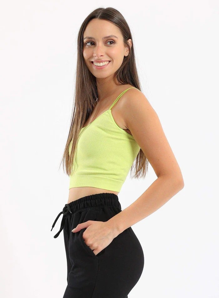 Carina Spaghetti Straps Cropped Top - Image 1