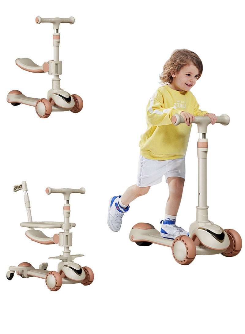 ما بيبي سكوتر للأطفال قابل للطي بلمسة واحدة 6 في 1 للأطفال من عمر 1 إلى 3 إلى 6 سنوات، خفيف الوزن وسهل الحمل - Image 1