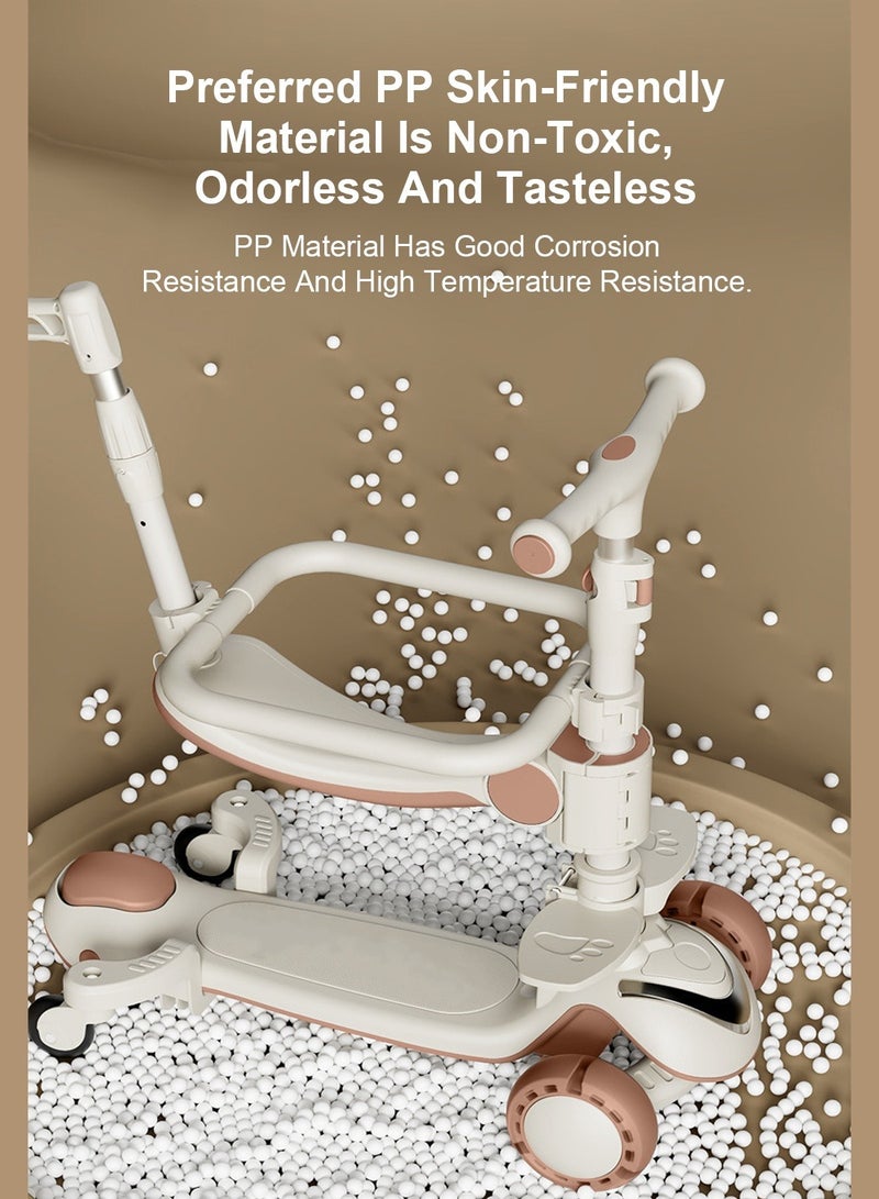 ما بيبي سكوتر للأطفال قابل للطي بلمسة واحدة 6 في 1 للأطفال من عمر 1 إلى 3 إلى 6 سنوات، خفيف الوزن وسهل الحمل - Image 2