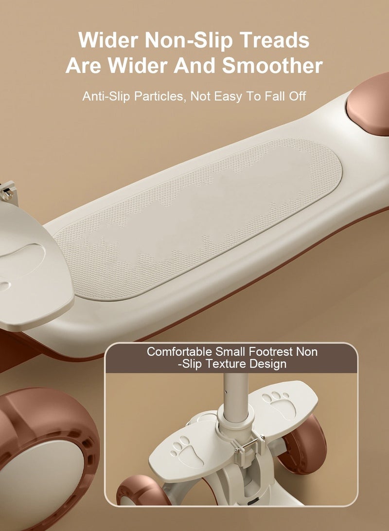 ما بيبي سكوتر للأطفال قابل للطي بلمسة واحدة 6 في 1 للأطفال من عمر 1 إلى 3 إلى 6 سنوات، خفيف الوزن وسهل الحمل - Image 4