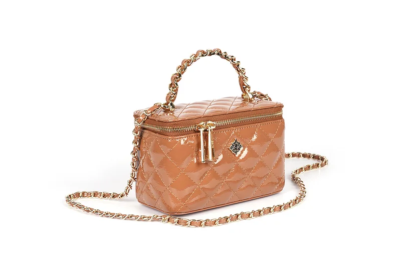 كابلي حقيبة يد من البولي يوريثان بتصميم الكويلتينغ