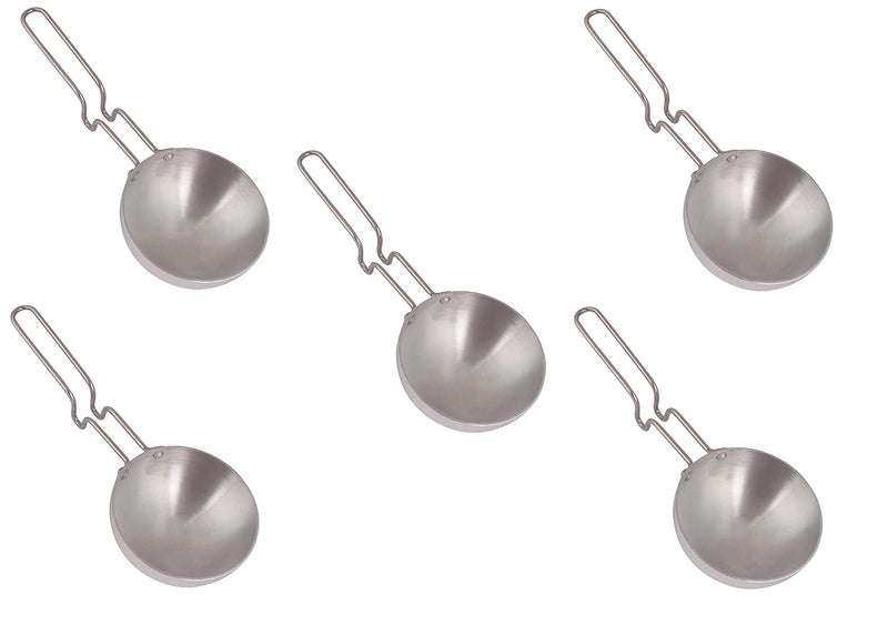 Krishn ROOP Stainless Steel Tadka Pan Sliver Non Stick Tadka Kadhai Iron Non Stick Tadka Kadhai Pack of 5 - Image 1