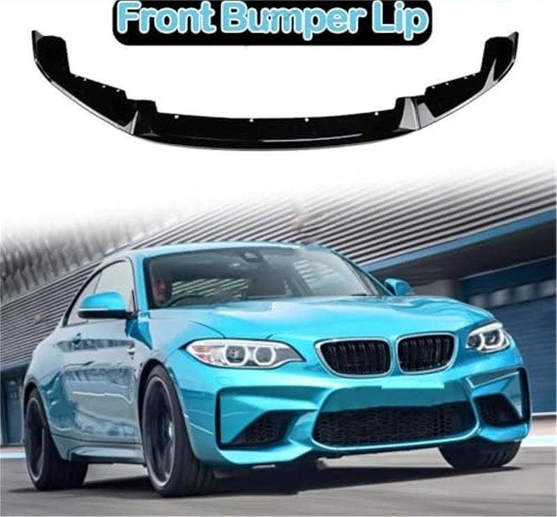 QASULER Front Bumper Lip Spoiler for BMW 2 Series - Image 2