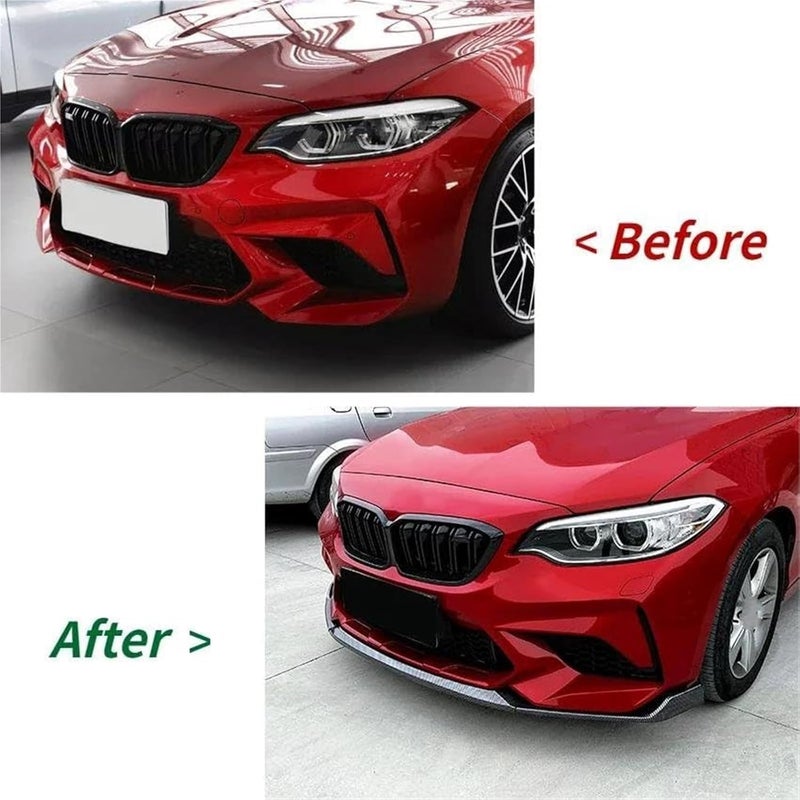 QASULER Front Bumper Lip Spoiler for BMW 2 Series - Image 3