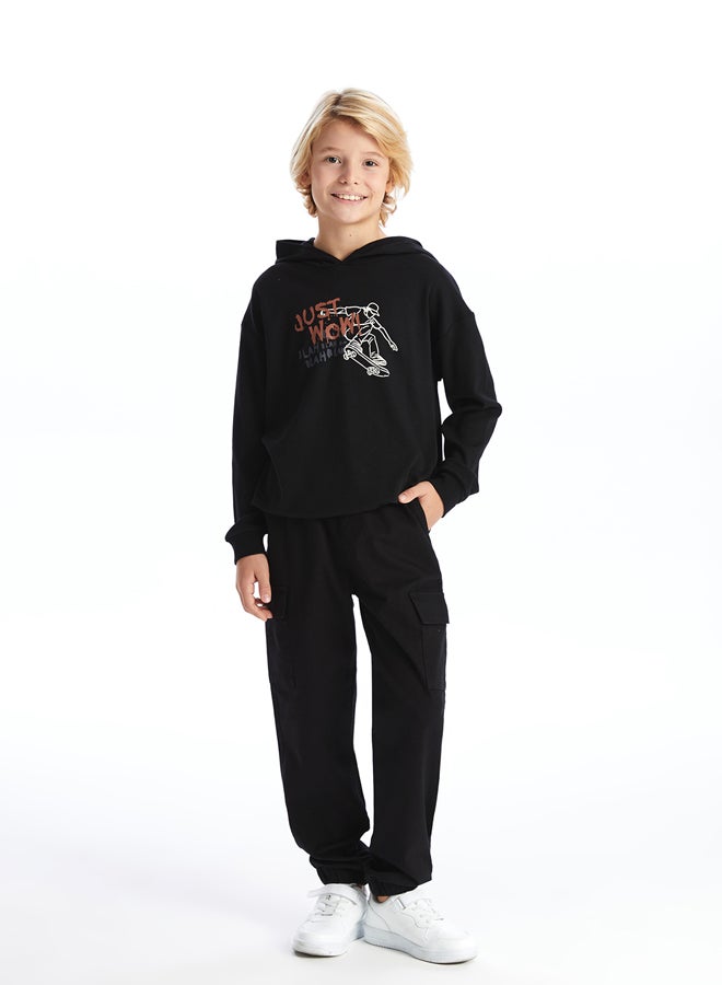 LC WAIKIKI Elasticated Waist Boys' Cargo Jogger Pants - Image 4