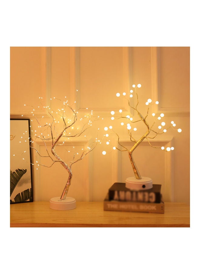 NIBEMINENT lanterns led copper wire lights tree 60 love-tree white 33*4*17cm - Image 2
