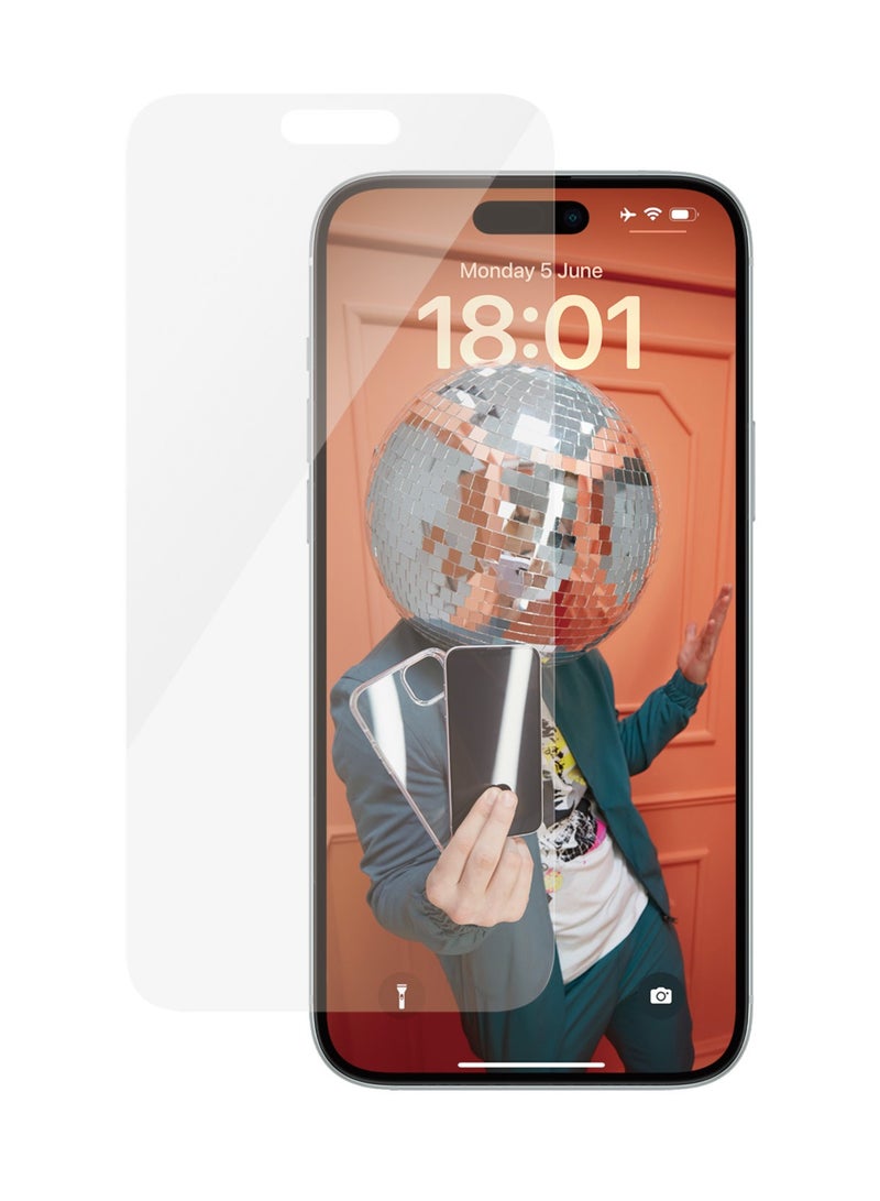 PanzerGlass بانزر جلاس واقي شاشة ايفون 15 بلس | كلاسيكي ملائم - Image 2