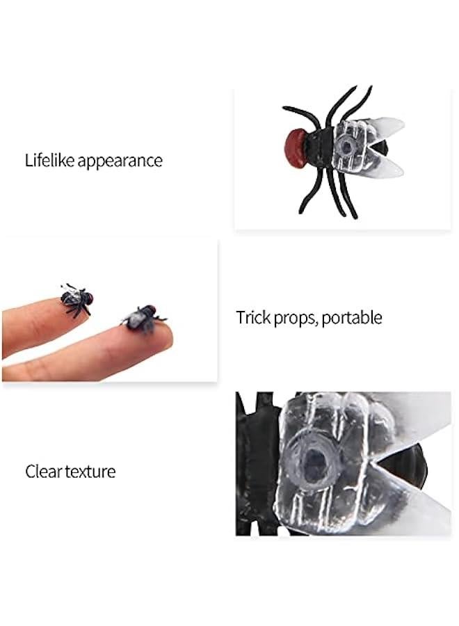 Simulated Toy 20pcs Plastic Party Joke Model Toy Housefly Toy Prank Toy Simulation Fly for Children and Pets(#1) - Image 5