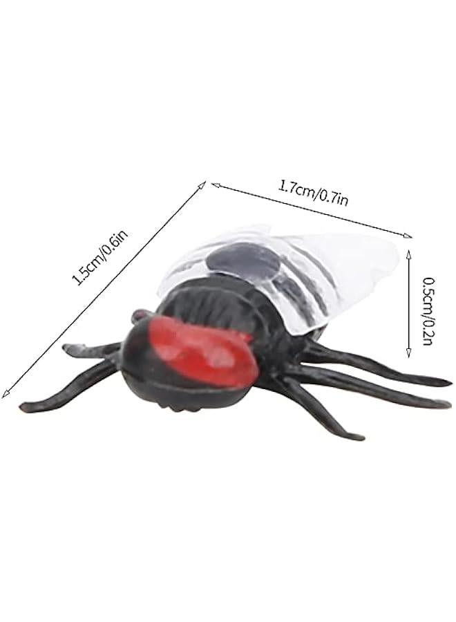 Simulated Toy 20pcs Plastic Party Joke Model Toy Housefly Toy Prank Toy Simulation Fly for Children and Pets(#1) - Image 3
