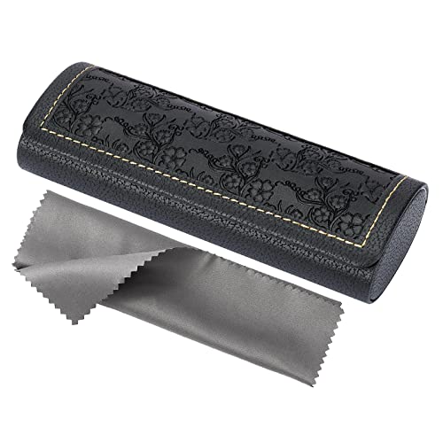 Vemiss Hard Shell Eyeglass Cases, Lightweight Portable Glasses Case for Women Men (H-black) - Image 1