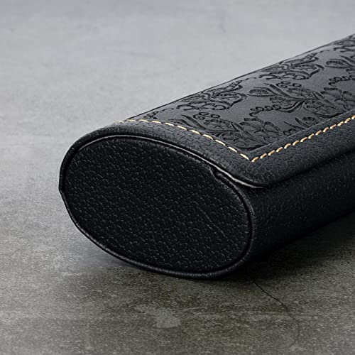 Vemiss Hard Shell Eyeglass Cases, Lightweight Portable Glasses Case for Women Men (H-black) - Image 4