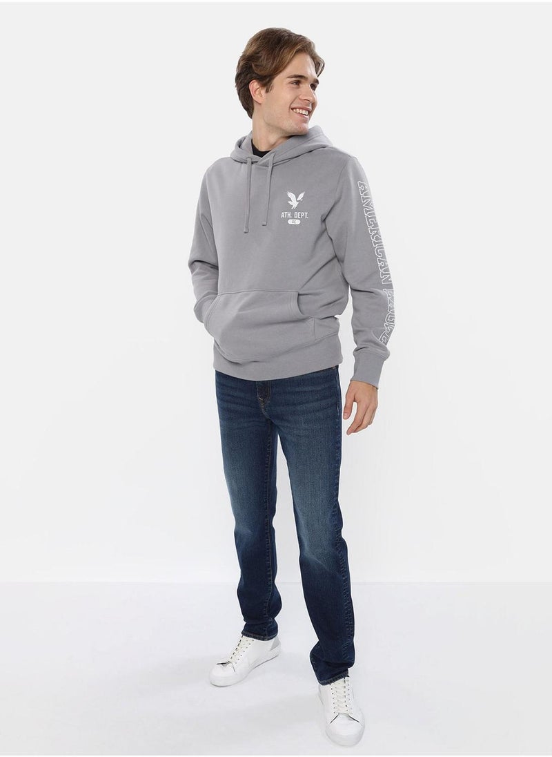 American Eagle Graphic Drawstring Hoodie  - Image 1