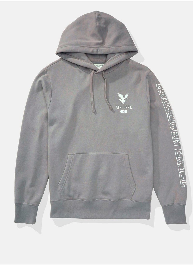 American Eagle Graphic Drawstring Hoodie  - Image 3