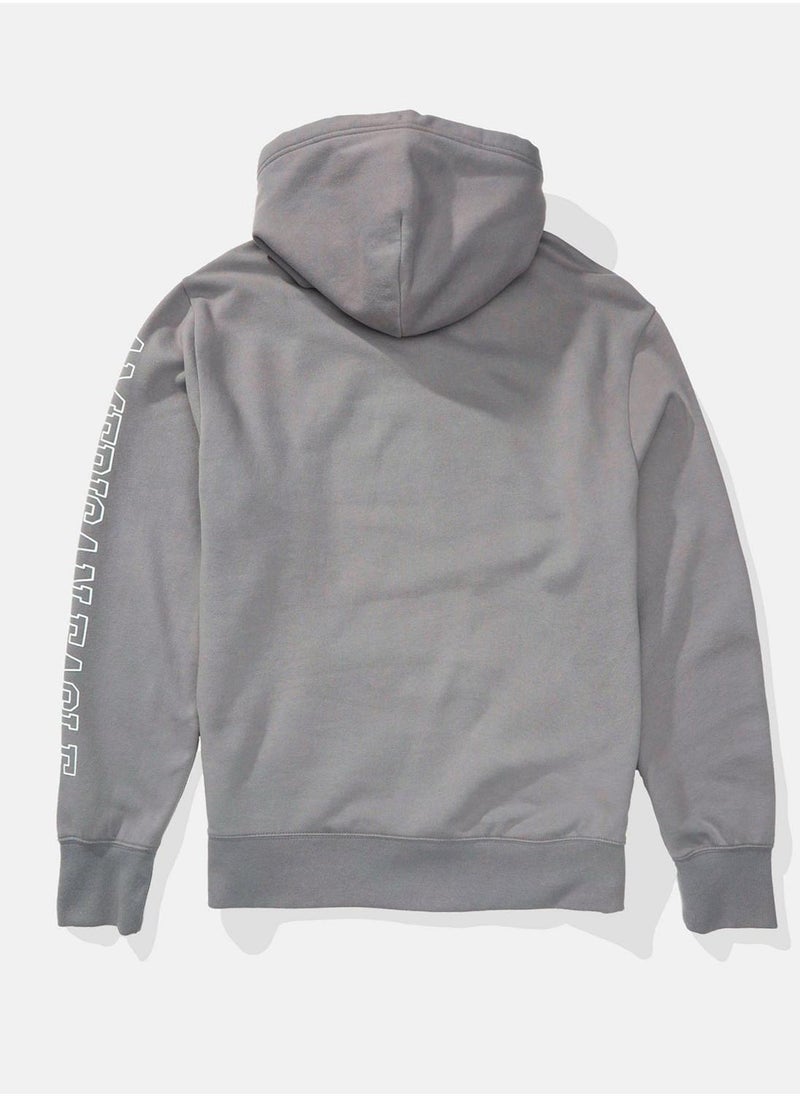 American Eagle Graphic Drawstring Hoodie  - Image 4