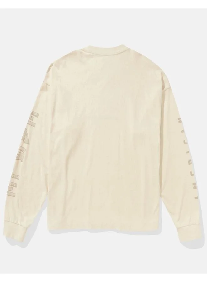 امريكان ايجل AE Long-Sleeve Logo Graphic T-Shirt