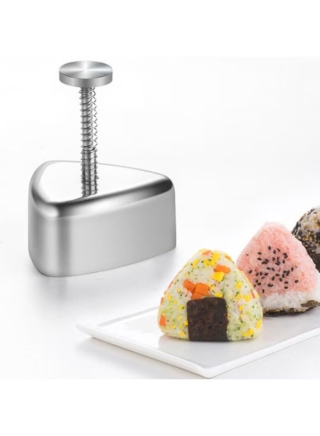EETU Onigiri Mold,Stainless Steel Rice Ball Mold Sushi Maker,Maker Press,Classic Triangle Spam Musubi Mold For Kids Lunch Bento and Home DIY - Image 1