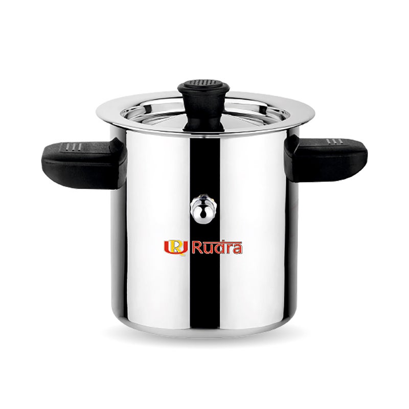 RUDRA Rudra Stainless Steel Long Milk Boiler/Cooker (1 LTR) | Spill-Proof & Durable | 202 SS Grade | Induction & Gas Compatible | Perfect for Tea, Coffee, Milk & More | Sturdy Handle | Rust-Resistant  - Image 1