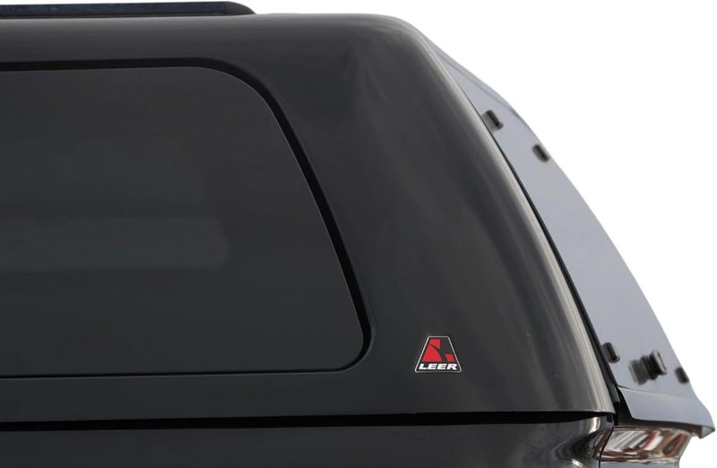 LEER Domed Emblem Replacement for Truck Caps - Black Aluminum - Image 1