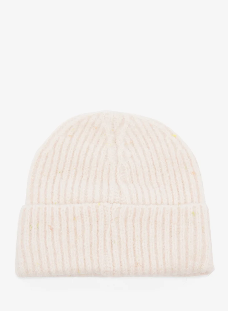 جينجر Knitted Ribbed Beanie