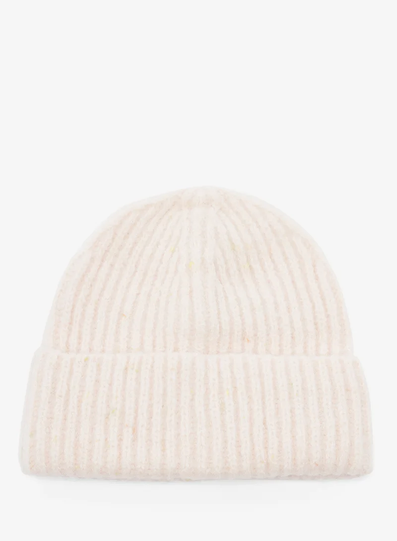 جينجر Knitted Ribbed Beanie