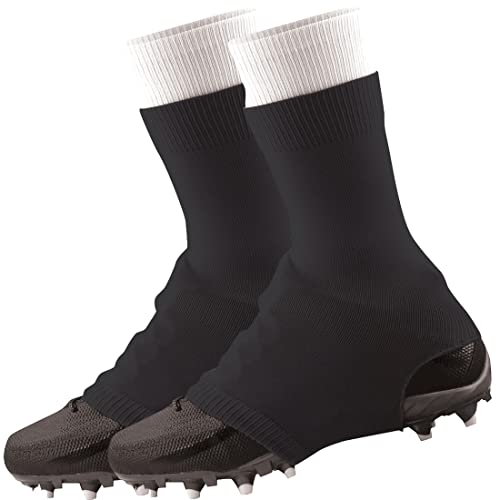 TCK Football Spat Cleat Covers (Black, X-Large) - Image 1