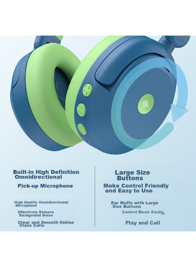 Tribit, Over-ear Noise-cancelling Bluetooth Headphones, Educational Immersive Wireless Headphones Toy, English Class, Music Listening, Learning, Student And Children's Headphones - Image 5