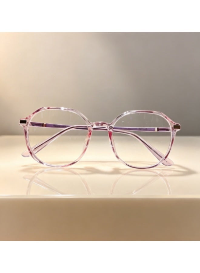 Gecomo Round Fashion Blue Light Blocking Glasses for Computer Gaming, Anti Eye Strain & UV Protection, Unisex - Image 3