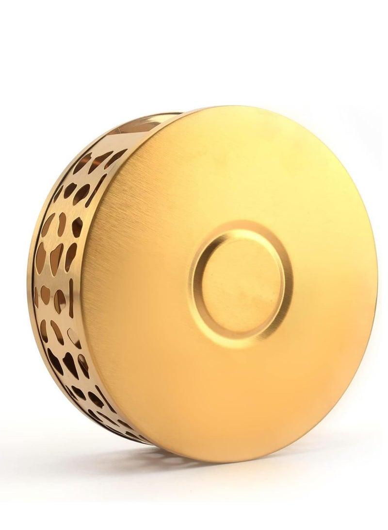 KASTWAVE Teapot Warmer, Azonee Stainless Steel Heater Coffee Warmer Base Dish Warmer with Tea Light Candle for Glass Teapot and Other heatproof Dish Warming use - Image 2