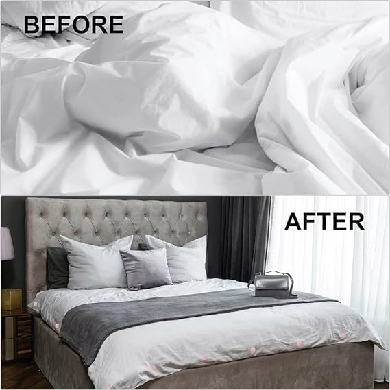 FEXONXA مشابك فكسونكسا، مثبتات سرير على شكل فطر، حوامل لحاف غير قابلة للانزلاق، زرقاء، عبوة من 10 - Image 3