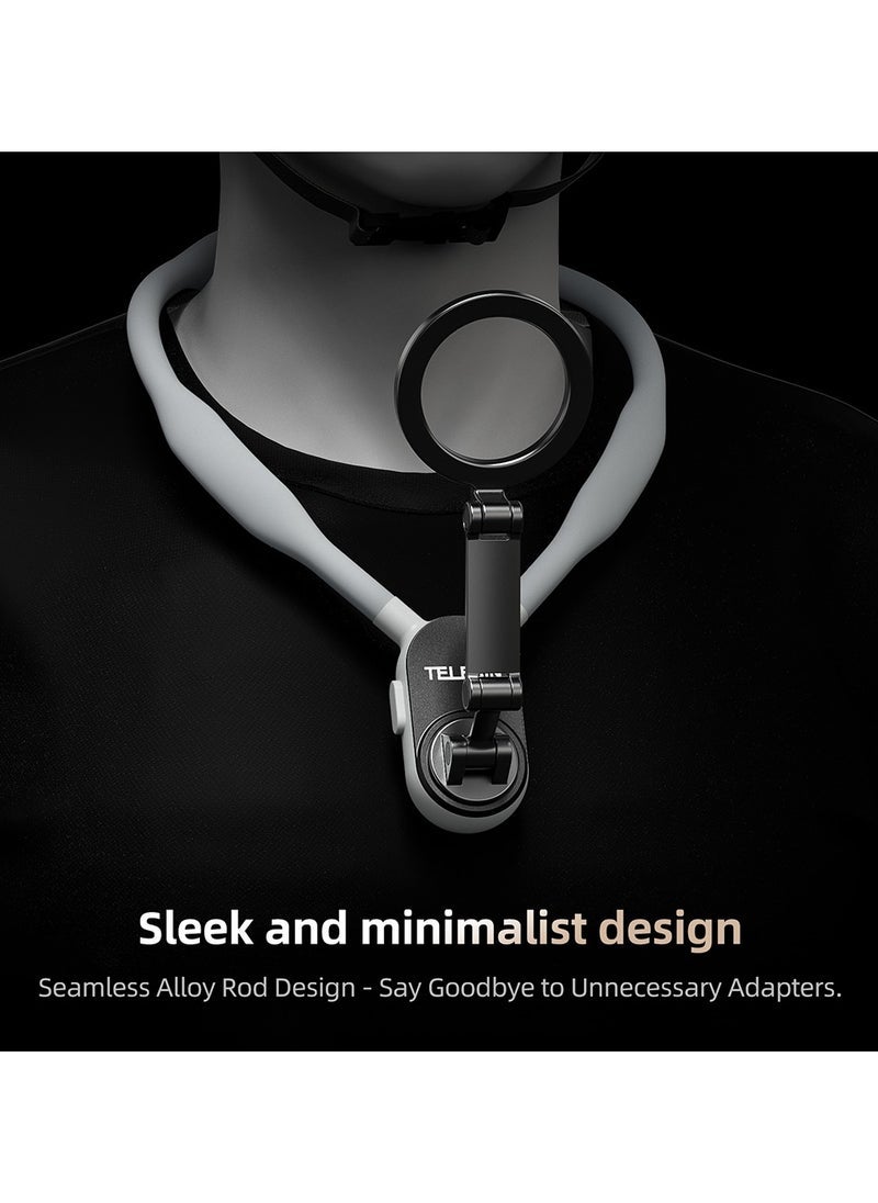 TIGER Smartphone Magnetic Neck Holder – Adjustable Smartphone Mount for Vlogging, Filming, Hands-Free Recording, Comfortable Wearable Design for Easy Content Creation  - Image 2