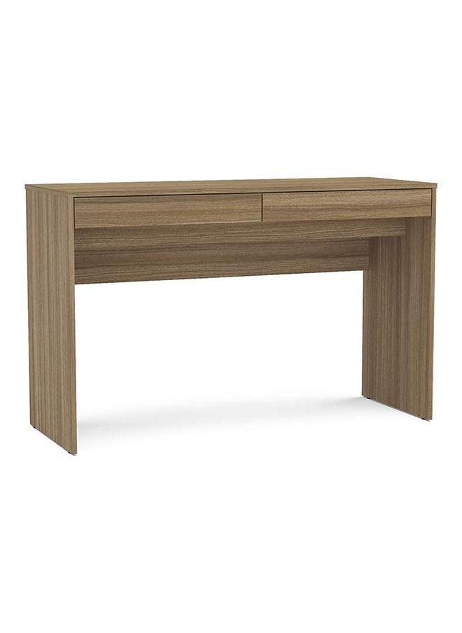 Generic - Desk With 2 Drawers Wood Brown - Image 1