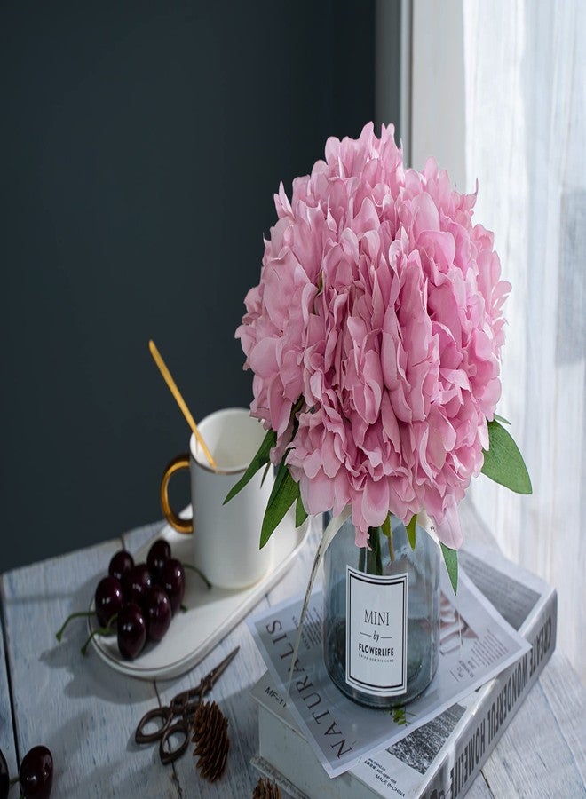 XIAYAN Artificial Flower and Glass vase, Isn Style Artificial Rust Ball Glass Bottle Set, Suitable for Living Room, Dining Table, Office, Wedding, Hotel Banquet and Family Decoration. (Pink Purple)…… - Image 5