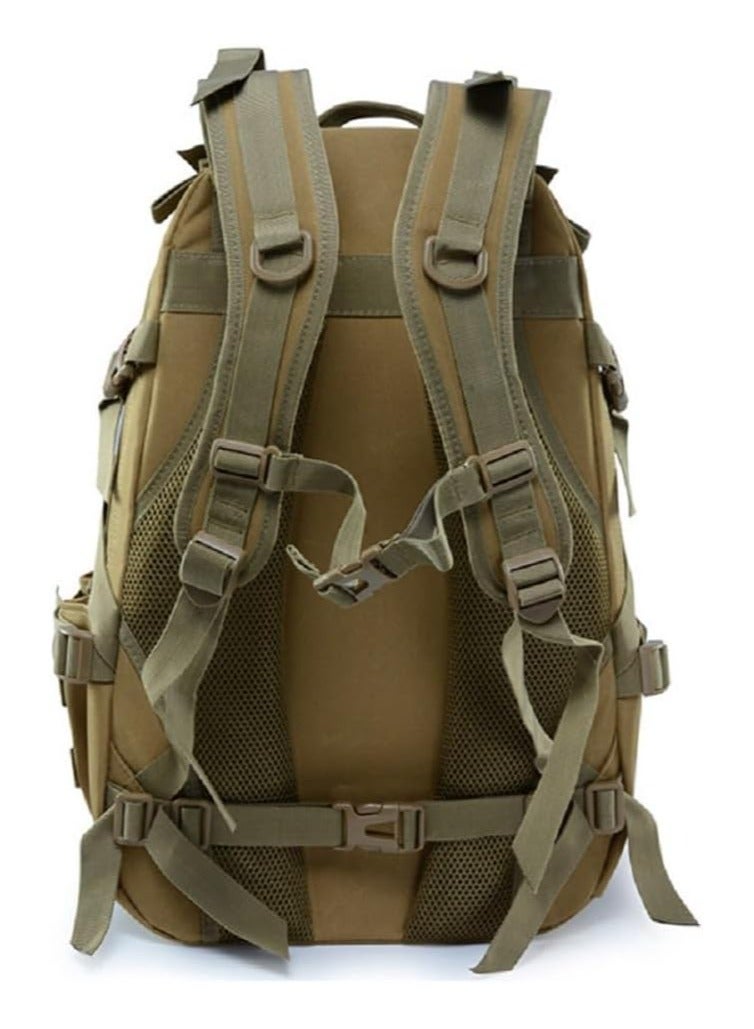 Green Tiger Camouflage Tactical Backpack Mountain Climbing Backpack Canvas Backpack Hiking Backpack Military Tactical Backpack Waterproof Rucksacks for Outdoor Hiking Camping (green) - Image 5