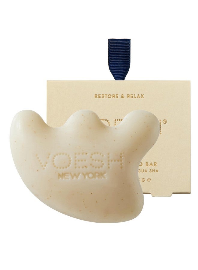 Voesh Gua Sha Shampoo Bar - Biotin, Vegan Probiotics, Rosemary Oil & Apricot Seed Powder - Cruelty Free, Clean Ingredients & Organic Extracts - (3.7Oz Bar) - Image 1