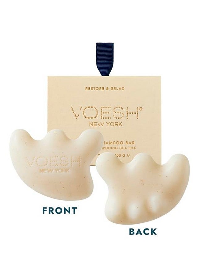 Voesh Gua Sha Shampoo Bar - Biotin, Vegan Probiotics, Rosemary Oil & Apricot Seed Powder - Cruelty Free, Clean Ingredients & Organic Extracts - (3.7Oz Bar) - Image 4