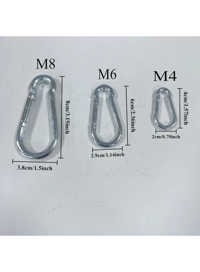 M6 6PCS 304 Stainless Steel Heavy Duty Snap Ring Clips For Outdoor Camping Hiking Backpacks - Image 2